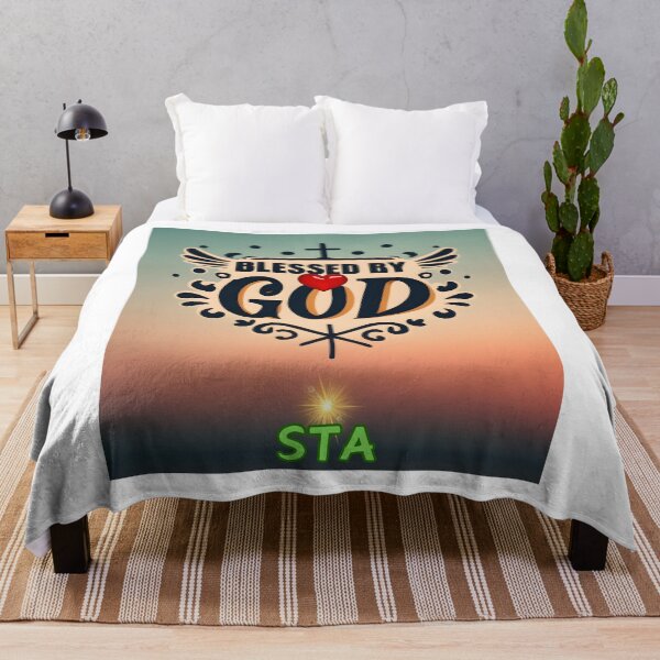 Item preview, BLESSED BY GOD STA designed and sold by carlos crane.