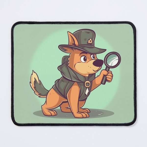 Item preview, Detective Doggo designed and sold by Midnight Garden.