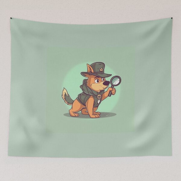 Item preview, Detective Doggo designed and sold by Midnight Garden.