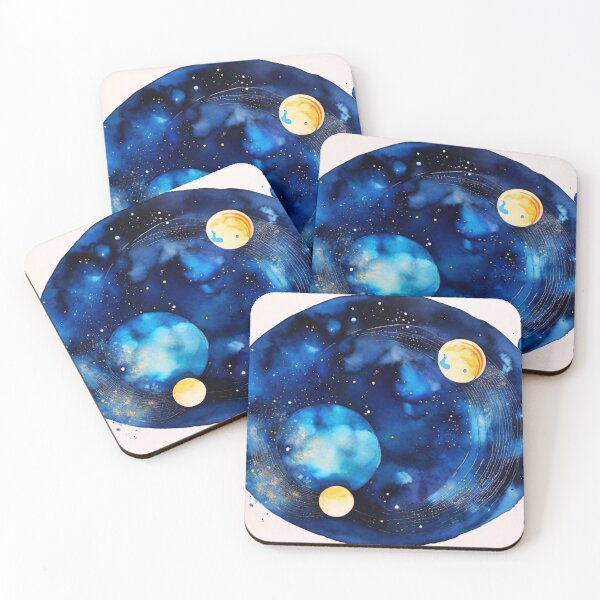 Item preview, “Lunar Harmony: Gilded Moons in Azure Skies” designed and sold by Frame of Mind .