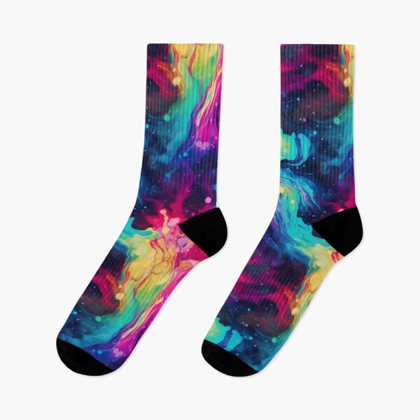 Item preview, Vibrant Cyberpunk Tie Dye Pattern designed and sold by Kitty Nut House.