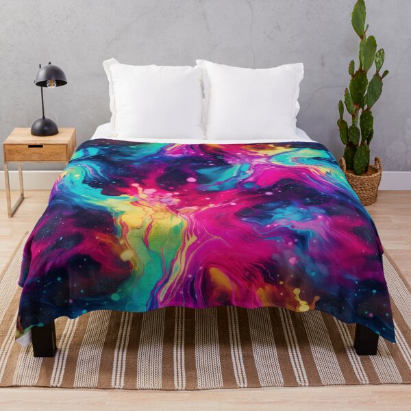 Item preview, Vibrant Cyberpunk Tie Dye Pattern designed and sold by Kitty Nut House.