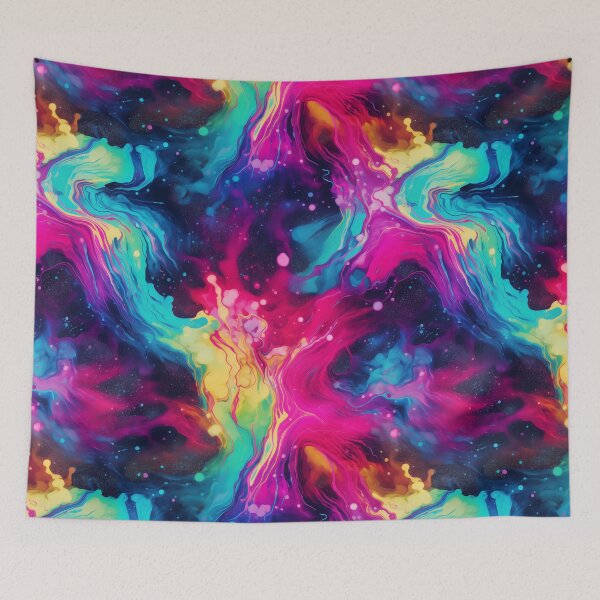 Item preview, Vibrant Cyberpunk Tie Dye Pattern designed and sold by Kitty Nut House.
