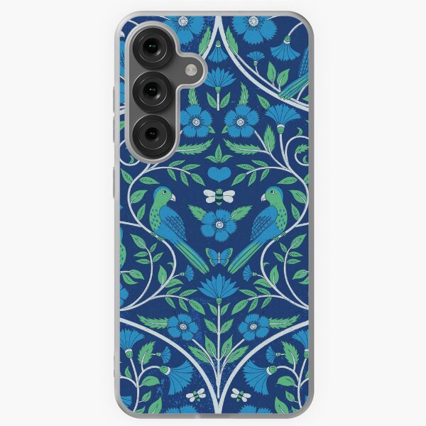 Parrot and Bee Block print Ogees - by Cecca Designs Samsung Galaxy Soft Case