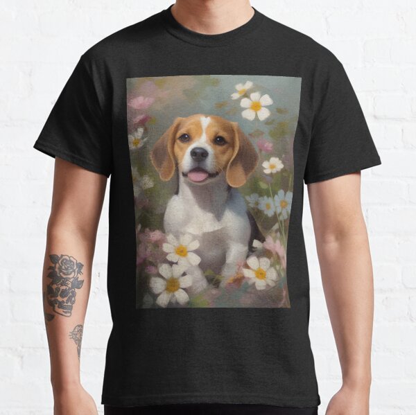 Item preview, Beagle in the meadow designed and sold by pixelartestudio.