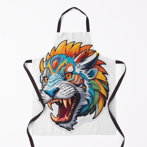 Item preview, Feral Shout: The Vibrant Tribal Tiger designed and sold by Vitalka-uk.