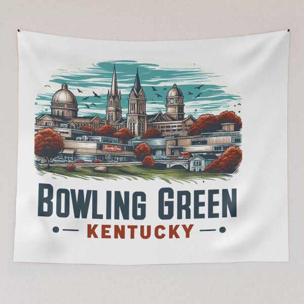 Item preview, Bowling Green Kentucky Watercolor Illustration designed and sold by PaintMeWorld.