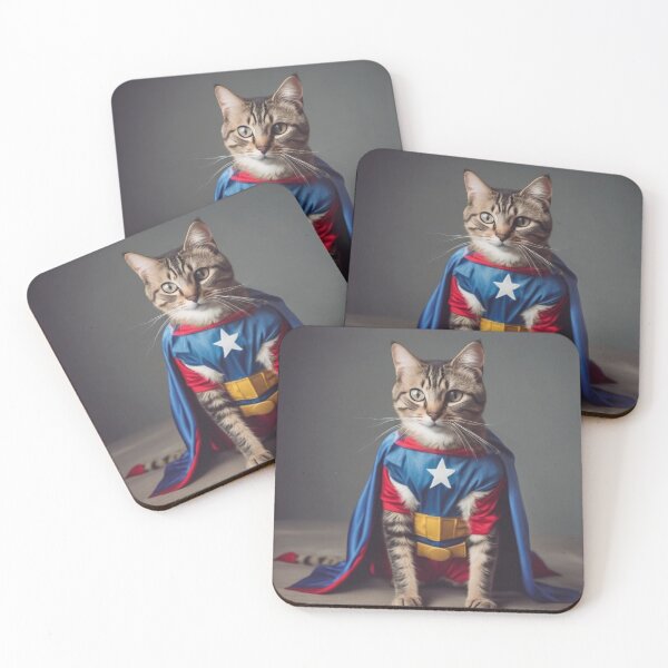 Item preview, The cat is a superhero designed and sold by SOVA-STYLE.