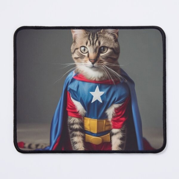 Item preview, The cat is a superhero designed and sold by SOVA-STYLE.