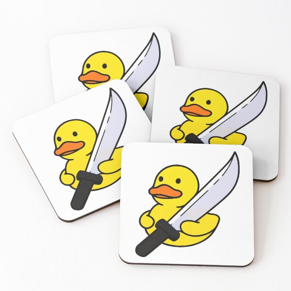 Item preview, Rubber duck holding a KNIFE designed and sold by babu-babu-.