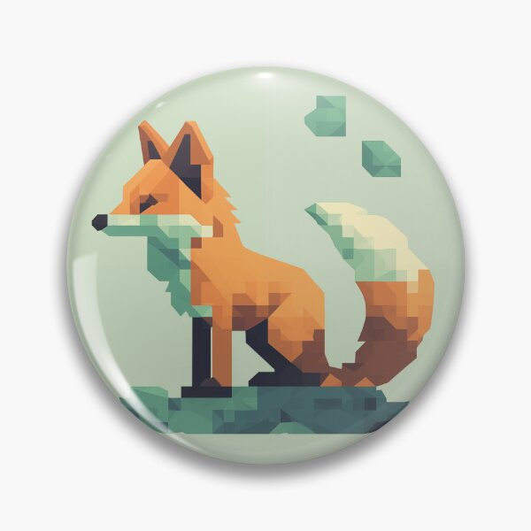 Artikelvorschau, Pixelated Fox entworfen und verkauft von Midnight Garden.