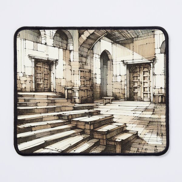 Item preview, Whispers of the Ancient Library Hall designed and sold by PictorialWhimsy.