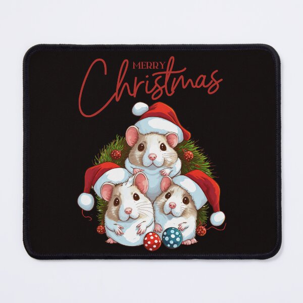 Item preview, Merry Christmas hamsters are Christmas greetings that express joy, warmth and kindness. designed and sold by Studio-wzory.