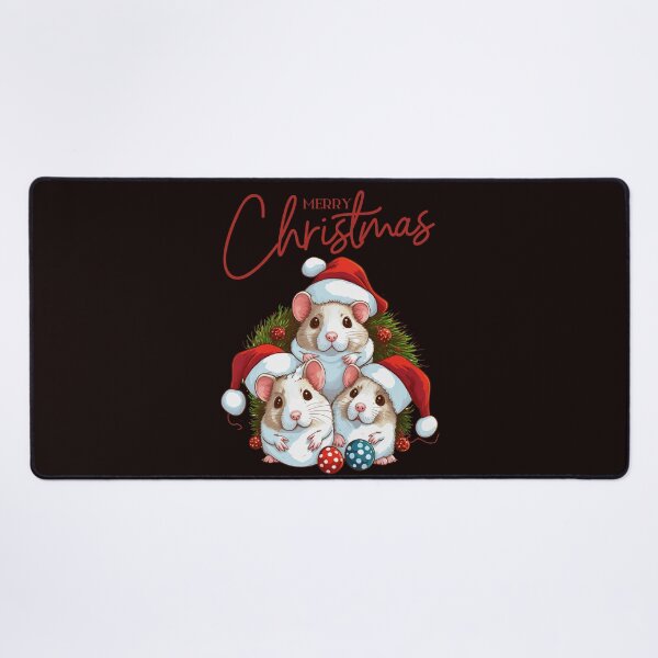 Item preview, Merry Christmas hamsters are Christmas greetings that express joy, warmth and kindness. designed and sold by Studio-wzory.