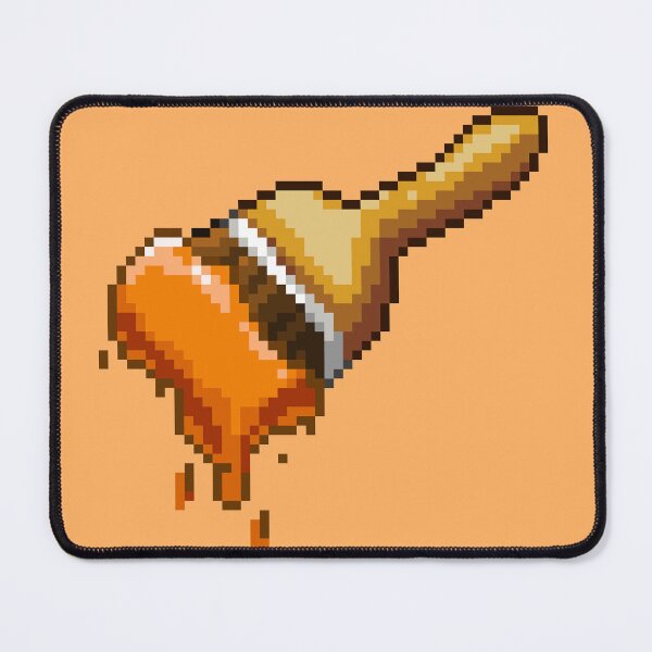 Item preview, Neopet Orange Paint Brush Pixel Art designed and sold by AyrosArts.
