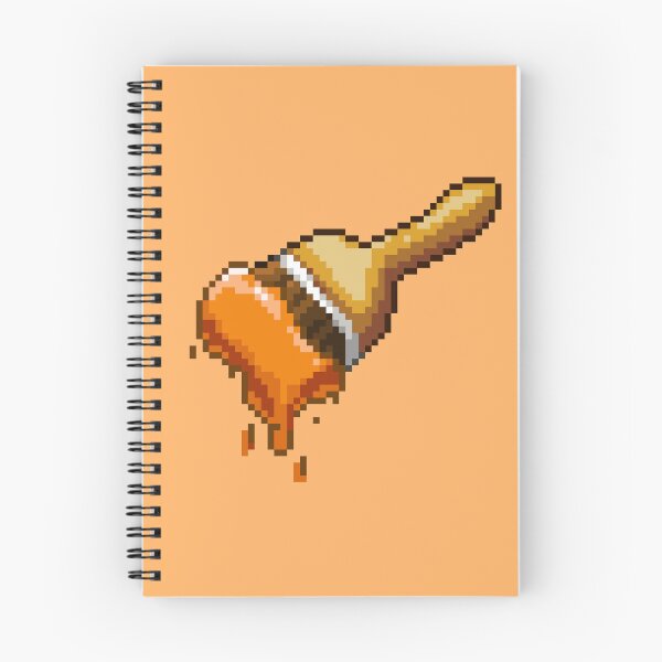 Item preview, Neopet Orange Paint Brush Pixel Art designed and sold by AyrosArts.