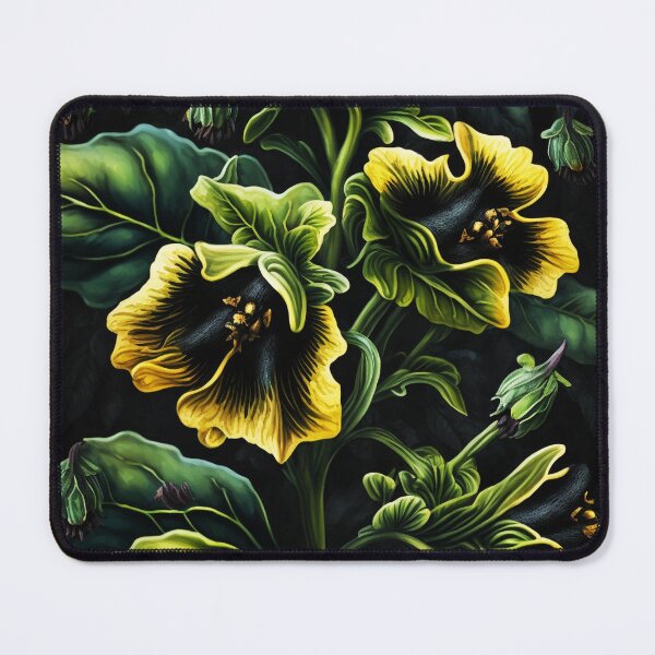 Item preview, Black Henbane Witchy Dark Botanical Print designed and sold by StygianVintage.