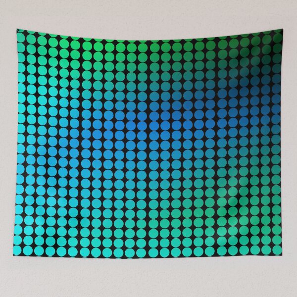 Artikelvorschau, Punkte aquamarin, grün, blau entworfen und verkauft von NYWA-ART.