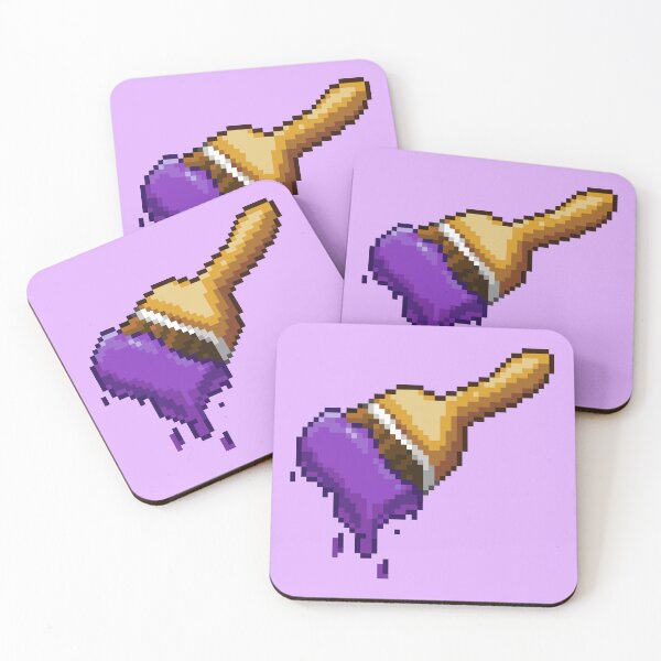 Item preview, Neopet Purple Paint Brush Pixel Art designed and sold by AyrosArts.