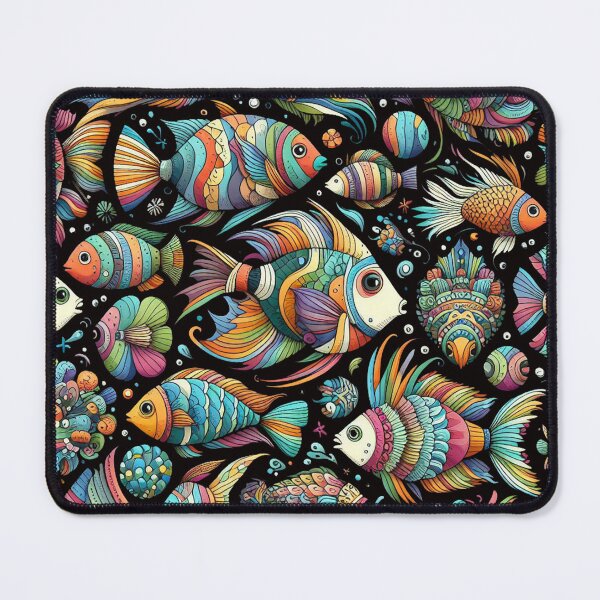 Item preview, Oceanic Serenity: Fish Pattern Paradise designed and sold by ProjectNoah.