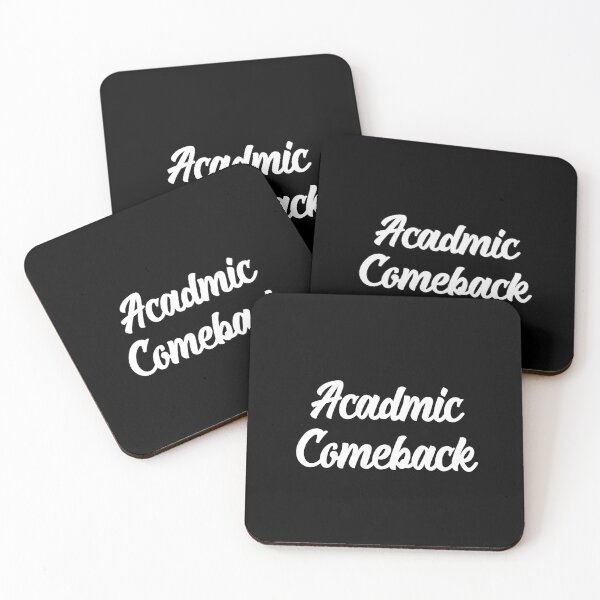 Item preview, Academic Comeback - Minimalistic White Text Design designed and sold by TyxShop.