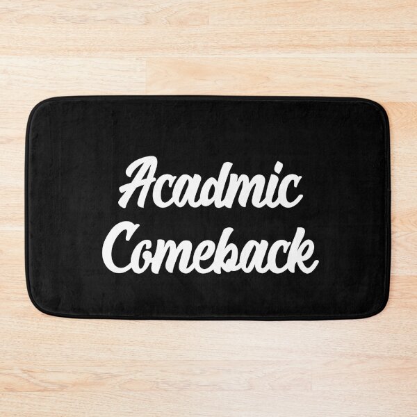 Item preview, Academic Comeback - Minimalistic White Text Design designed and sold by TyxShop.