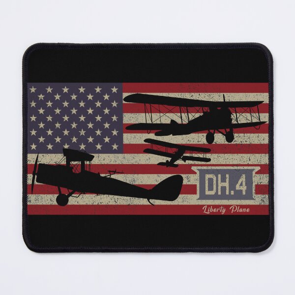 Item preview, DH4 Liberty Plane WW1 Biplane Vintage American Flag designed and sold by MilitaryMart.