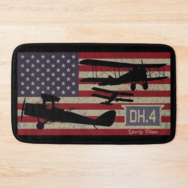 Item preview, DH4 Liberty Plane WW1 Biplane Vintage American Flag designed and sold by MilitaryMart.