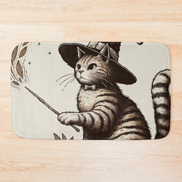 Item preview, Enchanted Whiskers: A Feline Magic Show designed and sold by PictorialWhimsy.