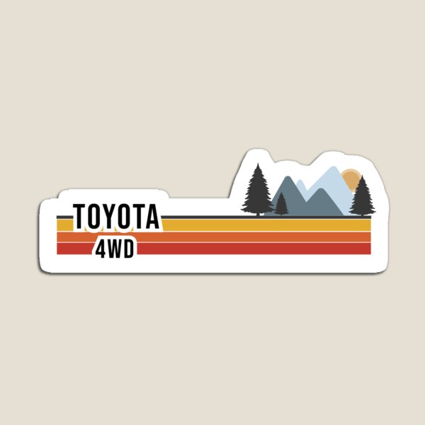 Artikel-Vorschau von Retro-Toyota-Logo 4WD, designt und verkauft von Shop Yota.