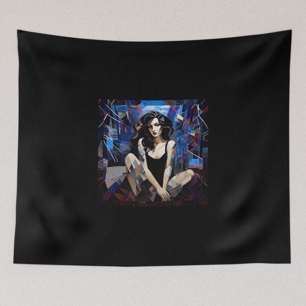 Item preview, provocative sitting pose 1 tileartwork designed and sold by tileartwork.