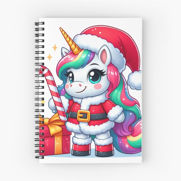 Item preview, Cute unicorn dressed as Santa Claus designed and sold by Crisfloresarts.