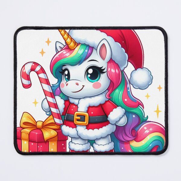 Item preview, Cute unicorn dressed as Santa Claus designed and sold by Crisfloresarts.