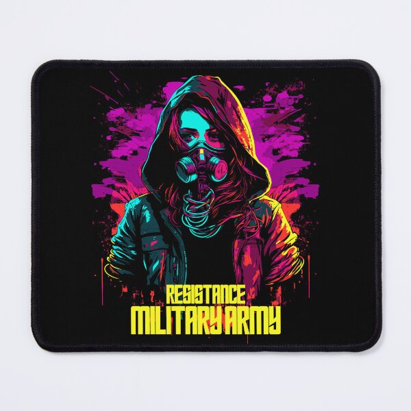 Item preview, Resistance Military Army Synthwave Neon designed and sold by halleinstyle.