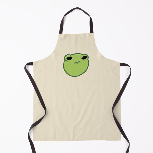Item preview, disappointed frog face doodle designed and sold by hellenjellen.