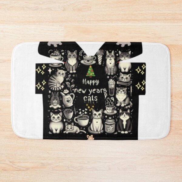 Item preview, Cats happy new years,shirt designed and sold by idizayilstore.