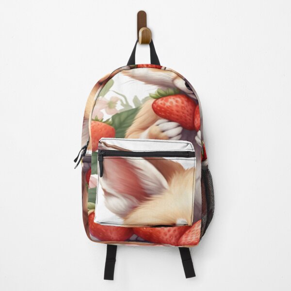 Item preview, Cute fox eating strawberries designed and sold by abdelaziz0.