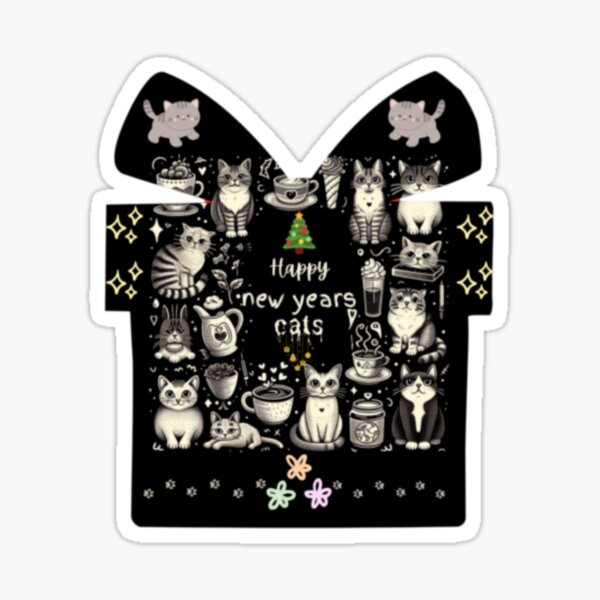 Item preview, Cats happy new years,shirt designed and sold by idizayilstore.