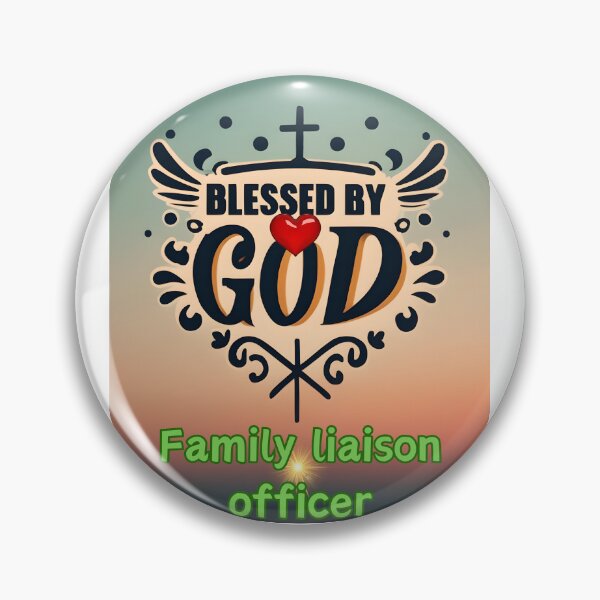 Item preview,  BLESSED BY GOD family liaison officer designed and sold by carlos crane.