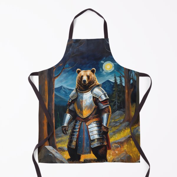 Item preview, Bear knight in the mountain forest. Animal knights - paintings series. designed and sold by twisted-dot.