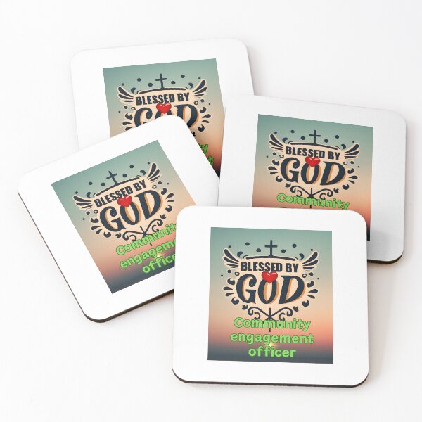 Item preview, BLESSED BY GOD COMMUNITY ENGAGEMENT OFFICER designed and sold by carlos crane.