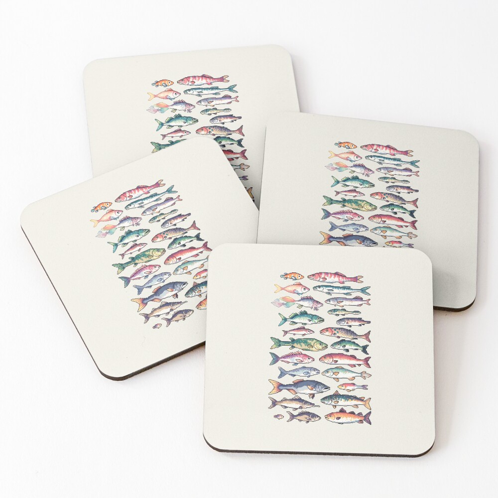 Item preview, Coasters (Set of 4) designed and sold by Hanawan-8bit.