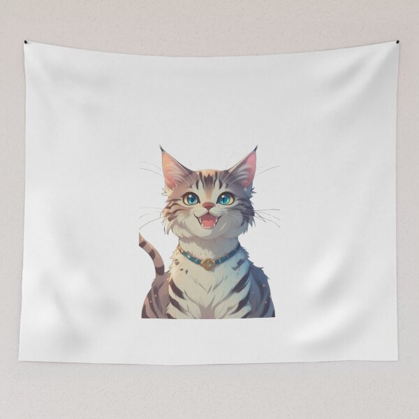 Item preview, Whiskers and Smiles , smily cat designed and sold by Ikra Best.