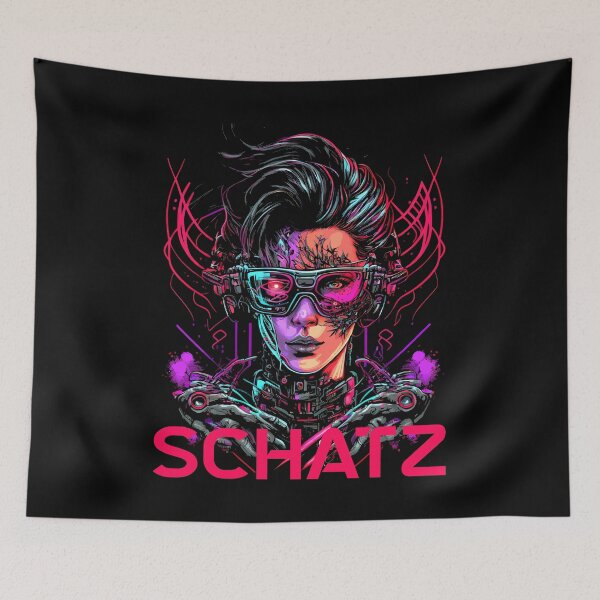 Artikelvorschau, Schatz Cyber Army Synthwave Aesthetic entworfen und verkauft von halleinstyle.