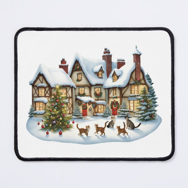 Item preview, Christmas winter cat town designed and sold by YukiKenji.