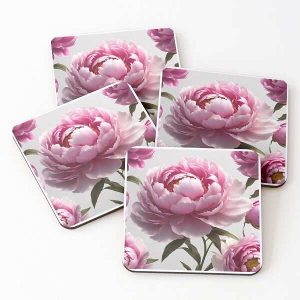 Item preview, Pale pink peony design with white background designed and sold by PhotoDesignNZ.