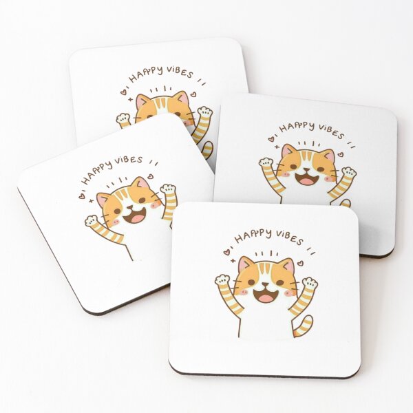 Item preview, Happy vibes , smily cat designed and sold by Ikra Best.