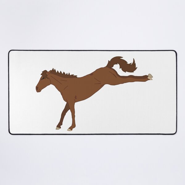 Item preview, Chestnut Horse Bucking Rearing Wild Equine designed and sold by Abby Art Studio.