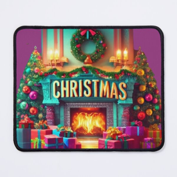 Item preview, Christmas Fireplace Art designed and sold by ksfashionideas.