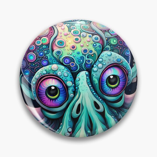 Item preview, Zentangle Octopus with Beautiful Big Eyes designed and sold by Bright-Moonrise.